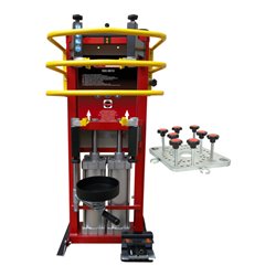 KS Tools Druckluft-Stand-Federspanner mit Doppel-Zylinder inkl. Adapterplatte