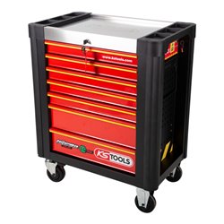 KS Tools Werkstattwagen PERFORMANCEplus e10 mit isolierten Werkzeugen für Hybrid- und Elektrofahrzeuge, 164 tlg.