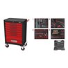 KS Tools Werkstattwagen ECOline mit 7 Schubladen und 515 Premium-Werkzeugen, schwarz-rot