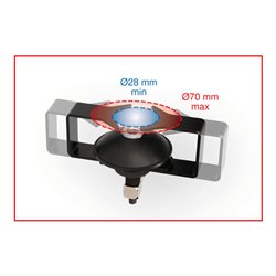 KS Tools Universal-Entlüfterstutzen-Adapter, verstellbar