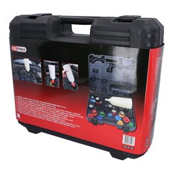 KS Tools MASTER Öl-Einfülltrichter-Satz mit drehbarem Winkelarm, 24-tlg.