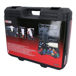 KS Tools MASTER Öl-Einfülltrichter-Satz mit drehbarem Winkelarm, 24-tlg.