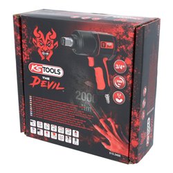 KS Tools Hochleistungs-Druckluft-Schlagschrauber THE DEVIL 3/4 Zoll, 2000 Nm