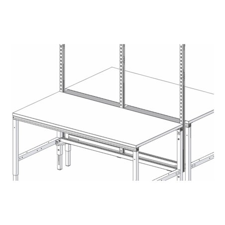 Rocholz Spaltabdeckung für Doppelpackplatz zwischen den Anbauprofilen SYSTEM FLEX BxT ca. 800x40 mm