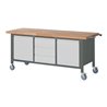 STIER Fahrbare Werkbank Premium mit 3 Schubladen und 2 Flügeltüren BxTxH 2000x700x880mm