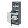 STIER Computerschrank Premium fahrbar BxTxH 650x520x1895 mm