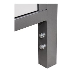 STIER Höhenverstellbare Werkbank Premium mit 6 Schubladen und einem offenen Fach BxTxH 2000x700x840-1040mm