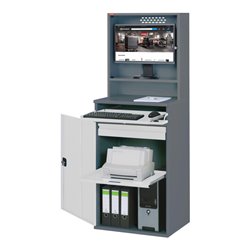 STIER Computerschrank Premium stationär BxTxH 650x520x1770 mm