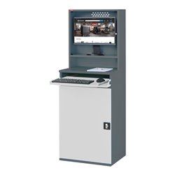 STIER Computerschrank Premium stationär BxTxH 650x520x1770 mm