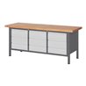 STIER Höhenverstellbare Werkbank Premium mit 9 Schubladen BxTxH 2000x700x840-1040mm