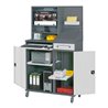 STIER Computerschrank Premium fahrbar BxTxH 1100x520x1895 mm fahrbar