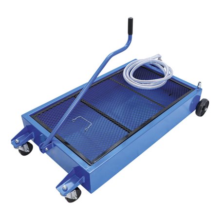 BGS Öl-Auffangwanne fahrbar 55 l Kurbel-Handpumpe