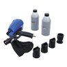 BGS Druckluft-Sandstrahlpistole inkl. Zubehör 3-tlg. Mit aufgesetztem Strahlsandbehälter aus Kunststoff (ABS), mit 900 ml Fassun