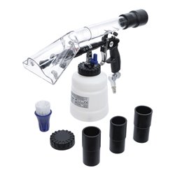 BGS Druckluft-Reinigungspistole mit Bürsten- und Saugaufsatz 7-tlg.