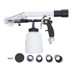 BGS Druckluft-Reinigungspistole mit Bürsten- und Saugaufsatz 7-tlg.