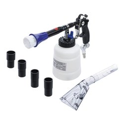 BGS Druckluft-Reinigungspistole mit Bürsten- und Saugaufsatz 7-tlg.