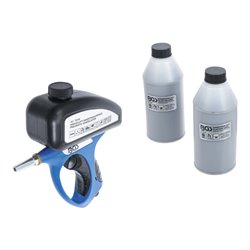 BGS Druckluft-Sandstrahlpistole inkl. Zubehör 3-tlg. Mit aufgesetztem Strahlsandbehälter aus Kunststoff (ABS) mit Kapazität 510 