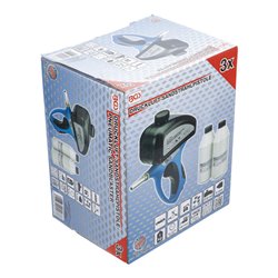 BGS Druckluft-Sandstrahlpistole inkl. Zubehör 3-tlg. Mit aufgesetztem Strahlsandbehälter aus Kunststoff (ABS) mit Kapazität 510 