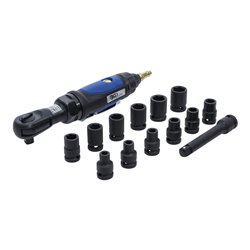 BGS Druckluft-Ratschenschrauber-Satz 12,5 mm (1/2') 102 Nm 14-tlg.