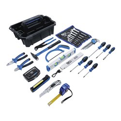 BGS Werkzeug-Tragekasten Kunststoff inkl. Werkzeug-Sortiment 66-tlg.