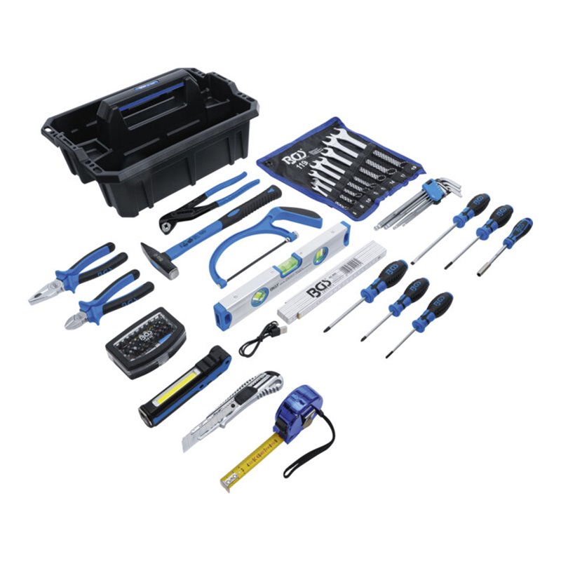 BGS Werkzeug-Tragekasten Kunststoff inkl. Werkzeug-Sortiment 66-tlg.