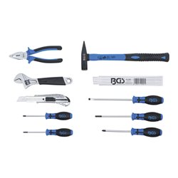 BGS Werkzeug-Tragekasten Kunststoff inkl. Werkzeug-Sortiment 11-tlg.