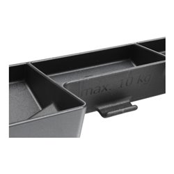 Hymer Stufenstehleiter mit Plattform, einseitig begehbar, 4 Stufen