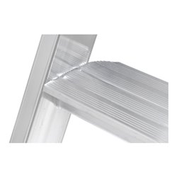 Hymer Stufenstehleiter mit Plattform, einseitig begehbar, 4 Stufen