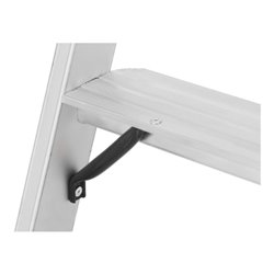 Hymer Stufenstehleiter mit Plattform, einseitig begehbar, 4 Stufen