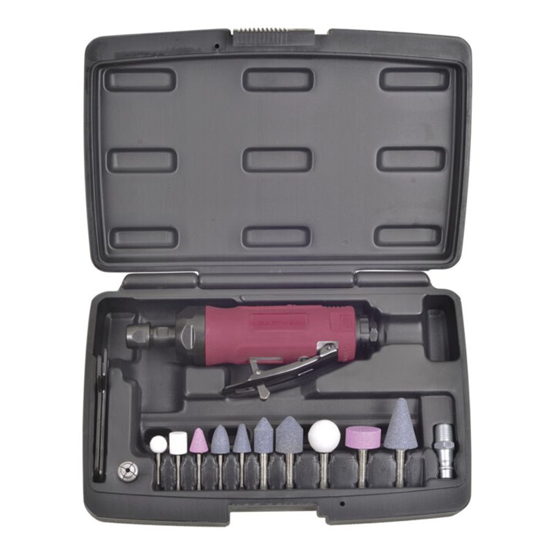 Kraftwerk 15-tlg. Druckluft-Stabschleifer-Koffer