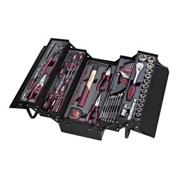 Kraftwerk Werkzeugkiste, bestückt, 1/4' + 1/2', 106-tlg.