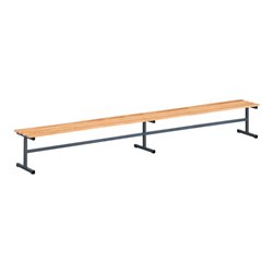 Kraftwerk Sitzbank für Umkleidekabinen mit 3 Fusspaaren 2000 mm