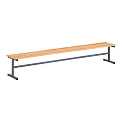 Kraftwerk Sitzbank für Umkleidekabinen mit 2 Fusspaaren 1500 mm