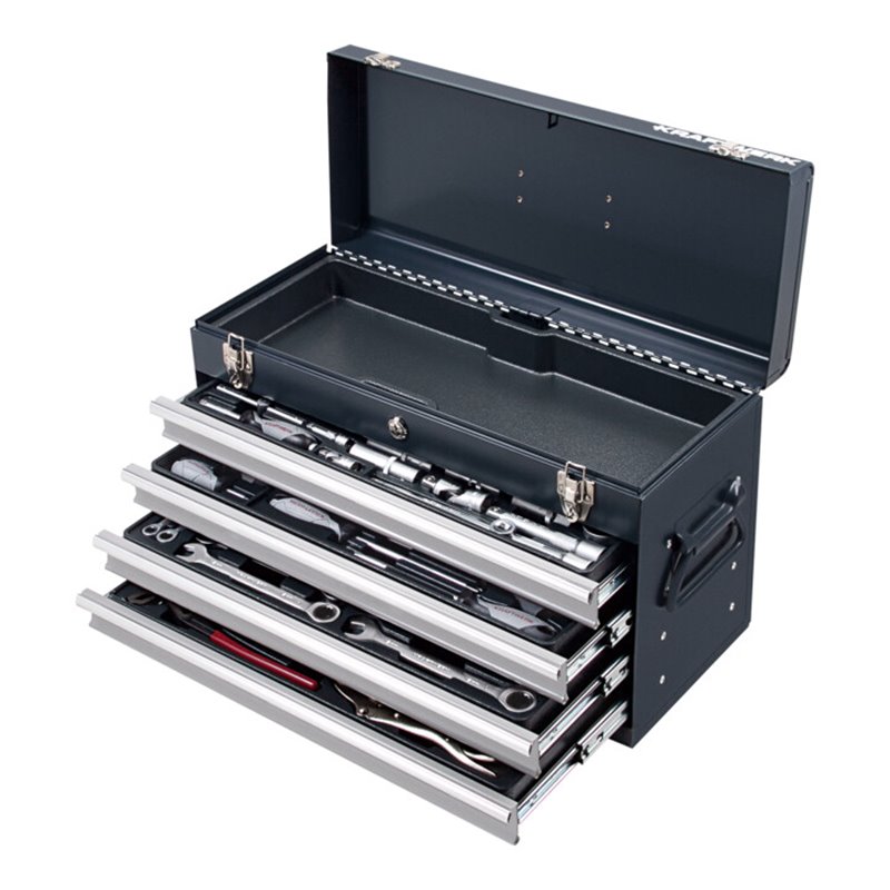 Kraftwerk Werkzeugkiste Basic-Line, 1/4' + 1/2', 100-tlg.