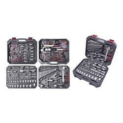 Kraftwerk Werkzeugkoffer, Basic, 1/4'+1/2', 266-tlg.
