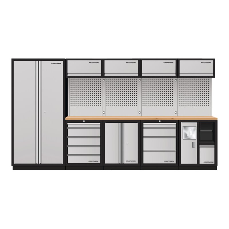 Kraftwerk 5-Element-Schrankw. mit Vierkantlochwand, 3964H