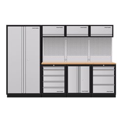 Kraftwerk 4-Element-Schrankw. mit Vierkantlochwand, 3964G