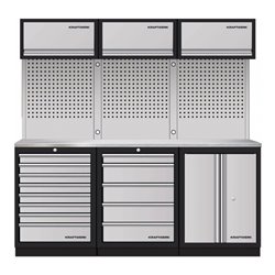 Kraftwerk Mobilio 3er Kombi Oberschrank Edelstahl