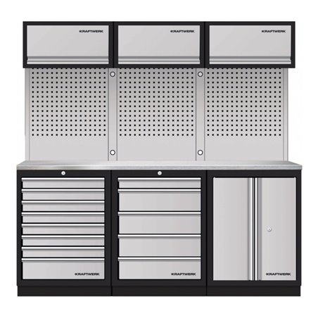 Kraftwerk Mobilio 3er Kombi Oberschrank Edelstahl