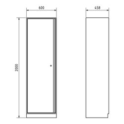 Kraftwerk Mobilio Hochschrank