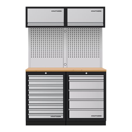 Kraftwerk Mobilio 2er Kombi, 5 & 9 Schubladen, Oberschrank, 3964K-95K2