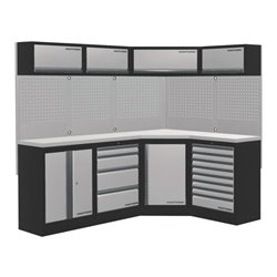 Kraftwerk Mobilio 4er Kombi, Unterschranke, Eckschrank, Oberschrank, 3964NIX