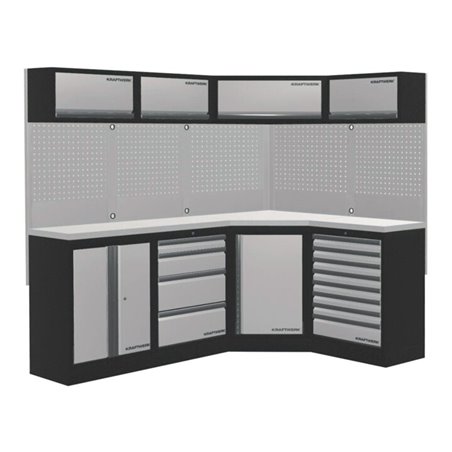 Kraftwerk Mobilio 4er Kombi, Unterschranke, Eckschrank, Oberschrank, 3964NIX