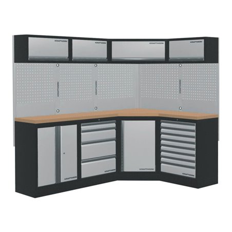 Kraftwerk Mobilio 4er Kombi, Unterschranke, Eckschrank, Oberschrank, 3964N