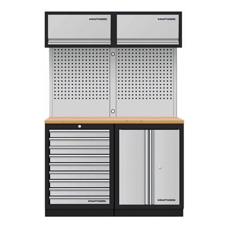 Kraftwerk Mobilio 2er Kombi Oberschrank, Buche Multiplex