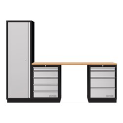 Kraftwerk Mobilio 3er Kombi, Hochschrank, Buche Multiplex