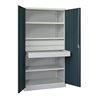 Pavoy Schwerlastschrank, 3 Fachböden a 200 kg, 3 Schubladen a 125 mm, Ral 7035/7016