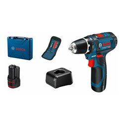 Bosch Akku-Bohrschrauber GSR 12V 15 Professional mit Akkus, Ladegerät und Koffer