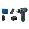 Bosch Akku-Bohrschrauber GSR 12V 15 Professional mit Akkus, Ladegerät und Koffer