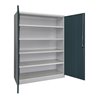 Pavoy Schwerlastschrank 1950x1470x630 Großraum, 4 Fachböden a 200 kg, RAL 7035/7016